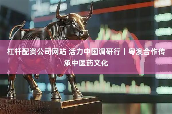 杠杆配资公司网站 活力中国调研行丨粤澳合作传承中医药文化